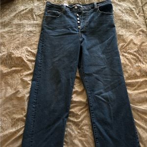 Levi ribcage straight jeans
